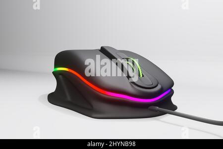 Computer mouse 3d render image - PC mouse mockup model on isolated ...