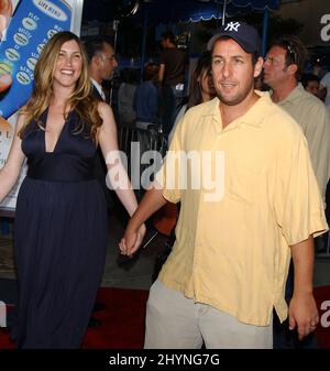 Adam Sandler & Jackie Titone attend the 'Click' Los Angeles Premiere. Picture: UK Press Stock Photo