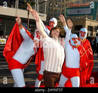 Jack Black attends the 'Nacho Libre' World Premiere at Grauman's Chinese Theatre, Hollywood. Picture: UK Press Stock Photo