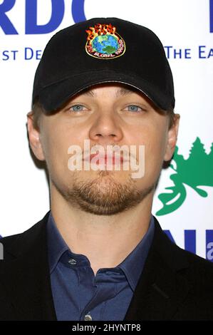 LEONARDO DICAPRIO ATTENDS THE NATURAL RESOURCES DEFENSE COUNCIL'S DEDICATION OF THE NEW DAVID FAMILY ENVIRONMENTAL ACTION CENTER AND THE LEONARDO DICAPRIO E-ACTIVISM ZONE PRESS CONFERENCE IN CALIFORNIA. PICTURE: UK PRESS Stock Photo