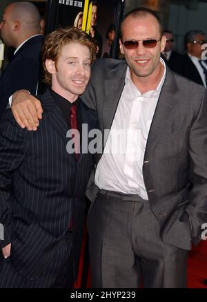 SETH GREEN & JASON STATHAM ATTEND 'THE ITALIAN JOB' WORLD PREMIERE AT GRAUMAN'S CHINESE THEATRE, HOLLYWOOD. PICTURE: UK PRESS Stock Photo