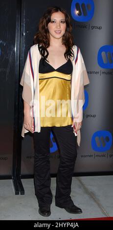 Michelle Branch attends the Warner Music Group 2006 Grammy After Party at the Pacific Design Centre, Los Angeles. Picture: UK Press Stock Photo