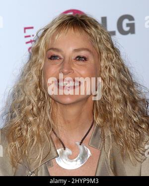 Sharon Stone promotes the Katrina Celebrity Collaboration 'Come Together Now' at the Hollywood Roosevelt Hotel. Picture: UK Press Stock Photo