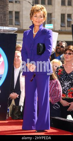 Judge Judy Sheindlin Hollywood Walk of Fame Ceremony. Picture: UK Press Stock Photo