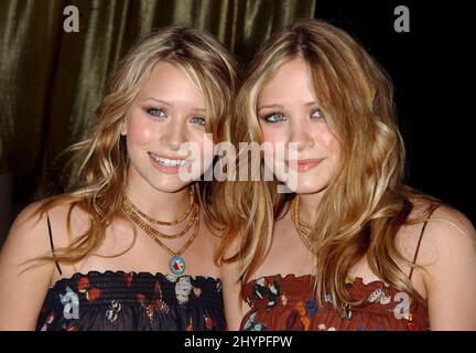 Mary-Kate & Ashley Olsen attend the Austin Powers Goldmember Premiere in California. Picture: UK Press Stock Photo