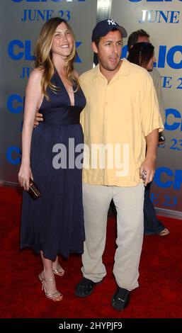 Adam Sandler & Jackie Titone attend the 'Click' Los Angeles Premiere. Picture: UK Press Stock Photo