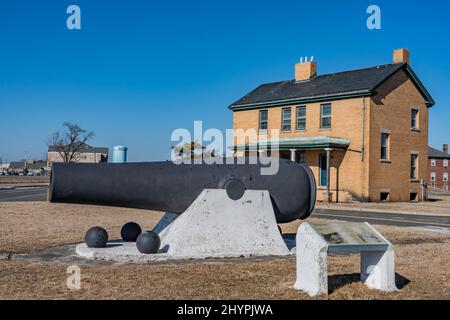 The Rodman Gun, Fort Hancock, Gateway National Recreation Area, New Jersey, USA Stock Photo