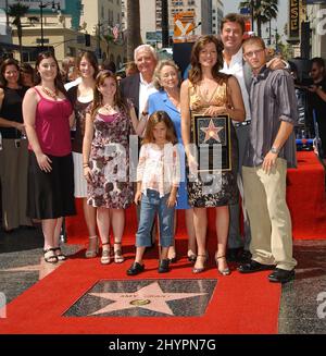 Amy Grant Hollywood Walk of Fame Star Ceremony, accompanied by Vince Gill, son Matt, daughters Corrina, Sara, Millie, Jenny and parents Dr. Burton Paine Grant & wife Gloria Picture: UK Press Stock Photo