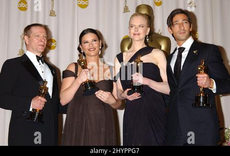 CHRIS COOPER, CATHERINE ZETA-JONES, NICOLE KIDMAN & ADRIEN BRODY ATTEND THE 75th ACADEMY AWARDS. PICTURE: UK PRESS Stock Photo