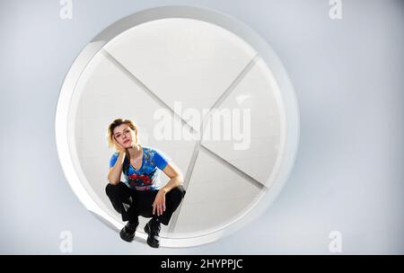 Cornelia Jakobs, the winner of the Swedish Melodifestivalen, photographed in Stockholm, Sweden on March 13, 2022. Cornelia Jakobs will represent Sweden in the Eurovision Song Contest 2022 in Turin with 'Hold Me Closer'. Photo: Fredrik Persson / TT / code 1081 Stock Photo