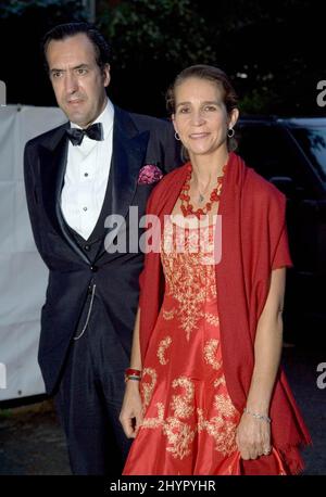 Infanta Elena & Jaime De Marichalar of Spain attend Crown Prince Pavlos of Greece 40th Birthday Party in Chelsea, London. Picture: UK Press Stock Photo