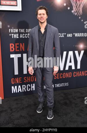 Hayes MacArthur arriving to the ???The Way Back??? World Premiere at Regal Cinemas LA Live on March 01, 2020 in Los Angeles. Stock Photo