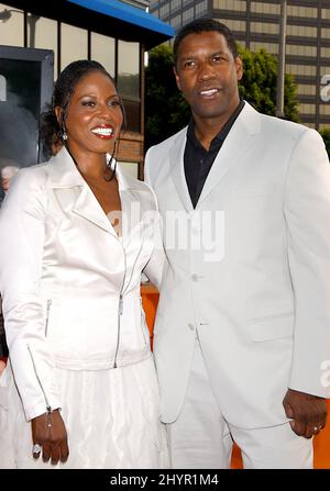 Denzel Washington & Wife Pauletta attend the 'Man On Fire' Film Premiere in California. Picture: UK Press Stock Photo