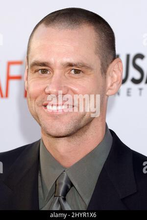 Jim Carrey attends a gala to honor Meryl Streep hosted by the American Film Institute in California. Picture: UK Press Stock Photo