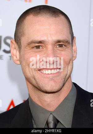 Jim Carrey attends a gala to honor Meryl Streep hosted by the American Film Institute in California. Picture: UK Press Stock Photo