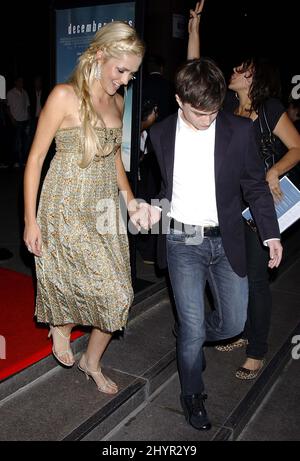 Teresa Palmer and Daniel Radcliffe attend the 'December Boys' Los Angeles Premiere. Stock Photo