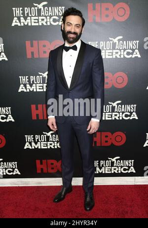 Morgan Spector attending HBO's 'The Plot Against America' New York Premiere held at Florence Gould Hall on March 4, 2020 in New York City Stock Photo