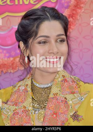 Freida Pinto at the 'Mira, Royal Detective' TV show premiere, Arrivals ...