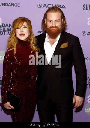 Kristofer Hivju diagnosed with the coronavirus COVID-19. Gry Molv¾r Hivju, Kristofer Hivju at the premiere of 'Downhill' during the 2020 Sundance Film Festival held at the Eccles Theatre on January 26, 2020 in Park City, UT. Stock Photo