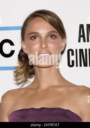 Natalie Portman attending the The 22nd American Cinematheque Award Ceremony honoring Julia Roberts, at the Beverly Hilton Hotel. Stock Photo