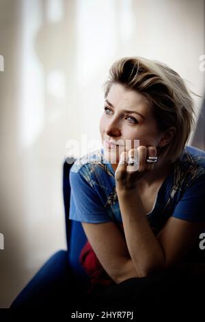 Cornelia Jakobs, the winner of the Swedish Melodifestivalen, photographed in Stockholm, Sweden on March 13, 2022. Cornelia Jakobs will represent Sweden in the Eurovision Song Contest 2022 in Turin with 'Hold Me Closer'. Photo: Beatrice Lundborg / DN / TT / code 3501 Stock Photo