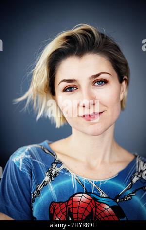 Cornelia Jakobs, the winner of the Swedish Melodifestivalen, photographed in Stockholm, Sweden on March 13, 2022. Cornelia Jakobs will represent Sweden in the Eurovision Song Contest 2022 in Turin with 'Hold Me Closer'. Photo: Beatrice Lundborg / DN / TT / code 3501 Stock Photo