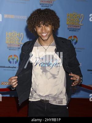 Corbin Bleu attending the dvd launch of 'High School Musical 2: Extended Edition' at the El Capitan Theatre, Los Angeles. Stock Photo