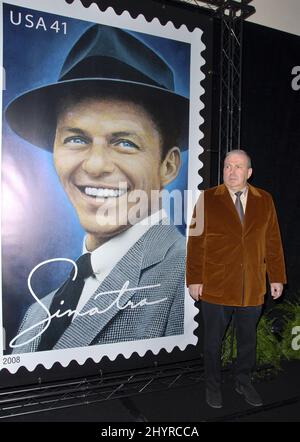 Frank Sinatra Jr. at a sneak preview of Frank Sinatra?s US Postage Stamp held at the Beverly Hilton Hotel in Los Angeles. Stock Photo