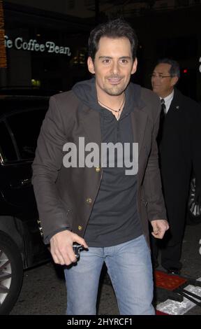 Brad Paisley attends the Walk Hard: The Dewey Cox Story Premiere at the Grauman's Chinese Theatre, Los Angeles Stock Photo