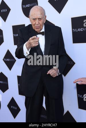 Writer, actor, director and producer Carl Reiner died Monday of natural causes at his home in Beverly Hills at the age of 98. April 11, 2015 Beverly Hills, Ca. Carl Reiner TV Land Awards 2015 held at the Saban Theatre Stock Photo