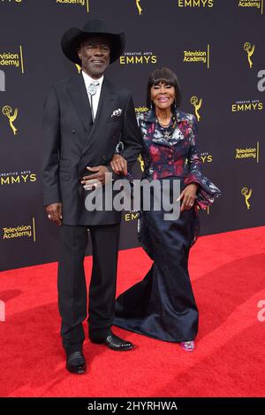 FILE PHOTO: Stage and screen award winning actress Cicely Tyson, has died at the age of 96 today, January 28, 2021. Glynn and Turman and Cicely Tyson at the 2019 Creative Arts Emmy Awards held at the Microsoft Theatre on September 15, 2019 in Los Angeles, CA. Stock Photo