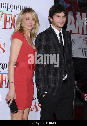 Ashton Kutcher and Cameron Diaz arrive at the world premiere of their