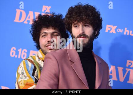 Benny Blanco and Dave Burd arriving to the €˜Dave' Season 2 Premiere at
