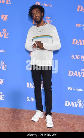 Desiigner arriving to the €˜Dave' Season 2 Premiere at The Greek Theatre on June 10, 2021 in Los Angeles, CA. Stock Photo
