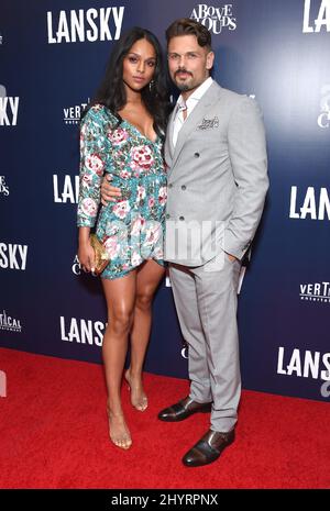 Ash Santos and David Cade arriving to the Lansky€™ Los Angeles Premiere