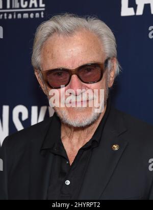 Harvey Keitel arriving to the Lansky Los Angeles Premiere at Harmony Gold Theater on June 21, 2021 in Los Angeles, CA. Stock Photo