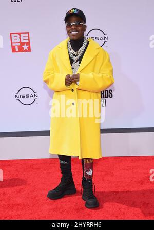 DaBaby at the 2021 BET Awards held at Microsoft Theatre L.A. Live on June 27, 2021 in Los Angeles, CA. Stock Photo