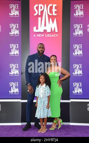 LeBron James at the world premiere of "Space Jam: A New Legacy" held at ...