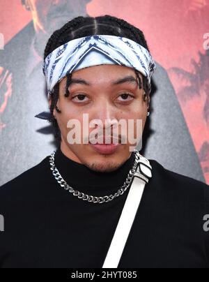 Lonr at the Los Angeles premiere of 'Reminiscence' held on August 17, 2021 in Hollywood, CA. Stock Photo