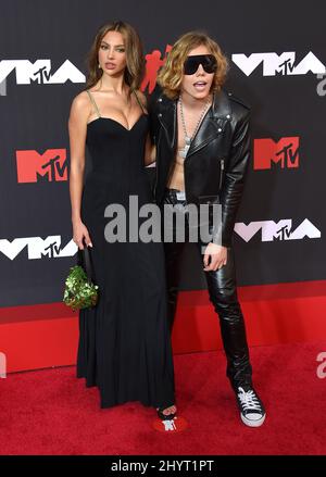 Katarina Deme and The Kid LAROI at the 2021 MTV Video Music Awards held