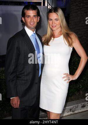 Donald Trump Jr. and Vanessa Haydon at the Trump and Nakheel event celebrating the Trump Tower Dubai at a Private Residence in Bel Air. Stock Photo