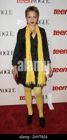 Sofia Vassilieva attending the Teen Vogue Young Hollywood Issue Party, held at the L.A. County Museum of Art, Los Angeles. Stock Photo