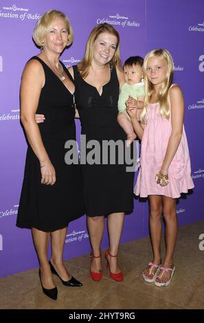 Paula Joan hart, Melissa Joan Hart, her son Braydon Hart Wilkerson and daughter Samantha Hart arriving at Celebration of Babies to Benefit March of Dimes, at the Beverly Hilton Hotel, Los Angeles. Stock Photo