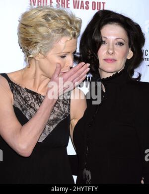 Kim Basinger and Susan Montford attending the 'While She Was Out' Los Angeles Premiere. Stock Photo