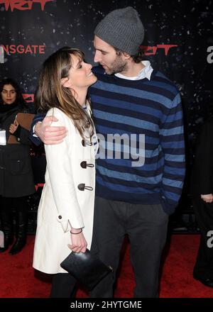 Amanda Peet and David Benioff attend 'The Spirit' Los Angeles premiere held at Grauman's Chinese Theatre in Hollywood. Stock Photo