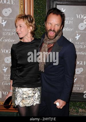 January 10, 2009 Los Angeles, Ca. Trudie Styler and Sting The Art of Elysium 2nd Annual Heaven Gala Held at The Vibiana Stock Photo