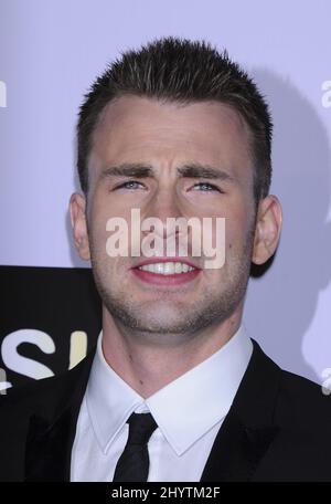 Chris Evans attending the 'Push' Los Angeles Premiere Held at the Mann Village Theatre. Stock Photo