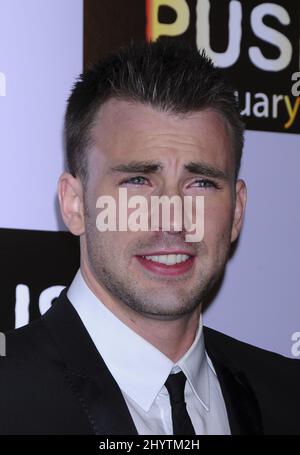 Chris Evans attending the 'Push' Los Angeles Premiere Held at the Mann Village Theatre. Stock Photo