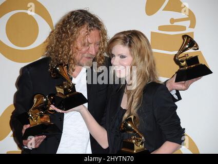 Alison Krauss And Robert Plant Attending 51st Annual Grammy Awards Held 