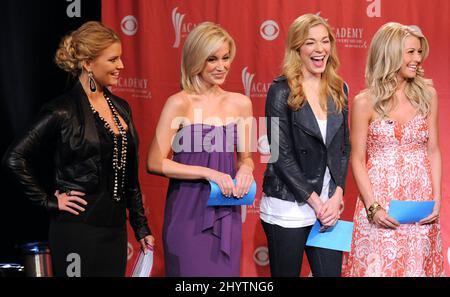 Jessica Simpson, Kellie Pickler, LeAnn Rimes and Julianne Hough attend the 44th Annual Academy of Country Music Awards Nominations held at the Country Music Hall of Fame in Nashville, Tennessee, USA. Stock Photo